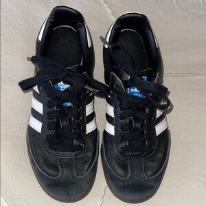 Adidas Black Sneakers with White Stripes
